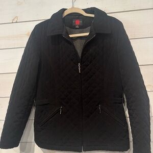 Gallery Black Quilted Outerwear in size small and in great condition